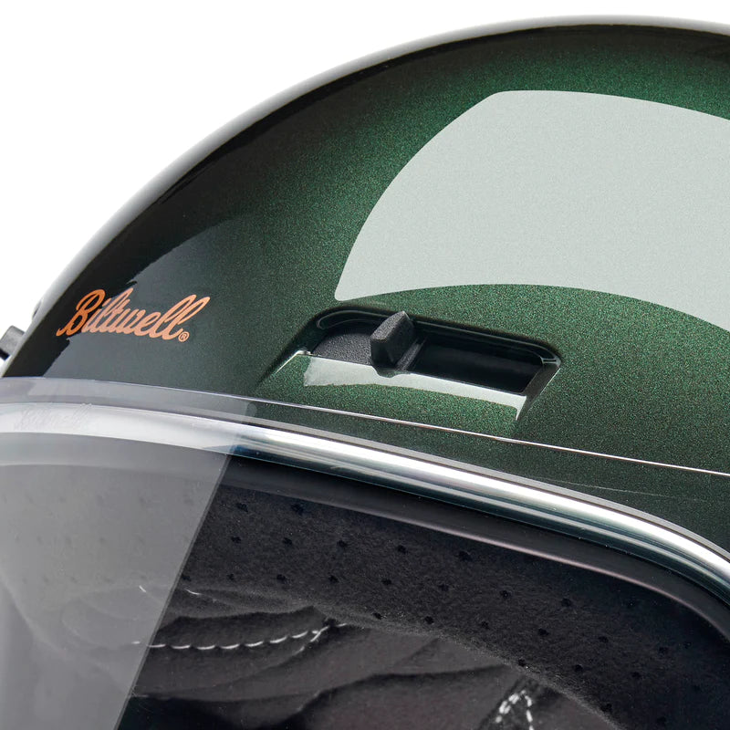 GRINGO SV ECE R22.06 HELMET - METALLIC SIERRA GREEN