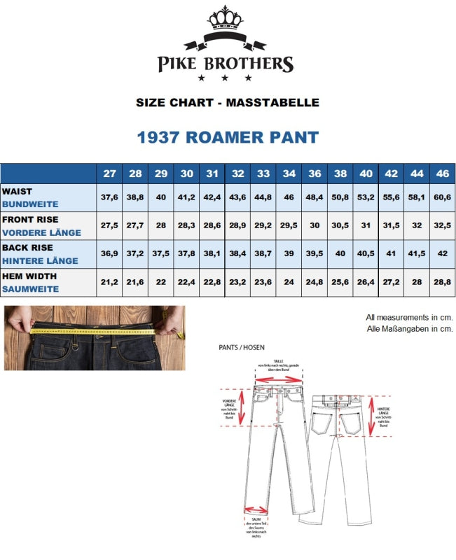 Pike brothers Roamer Pant 1963 11oz
