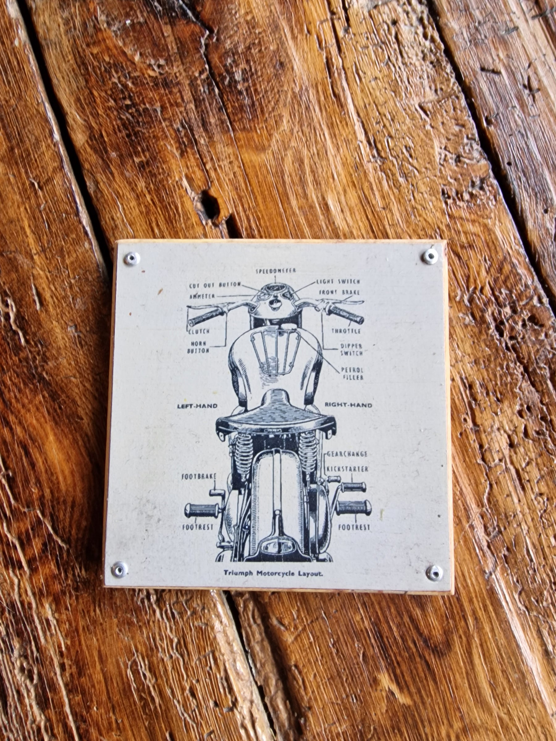 Motorbike coasters