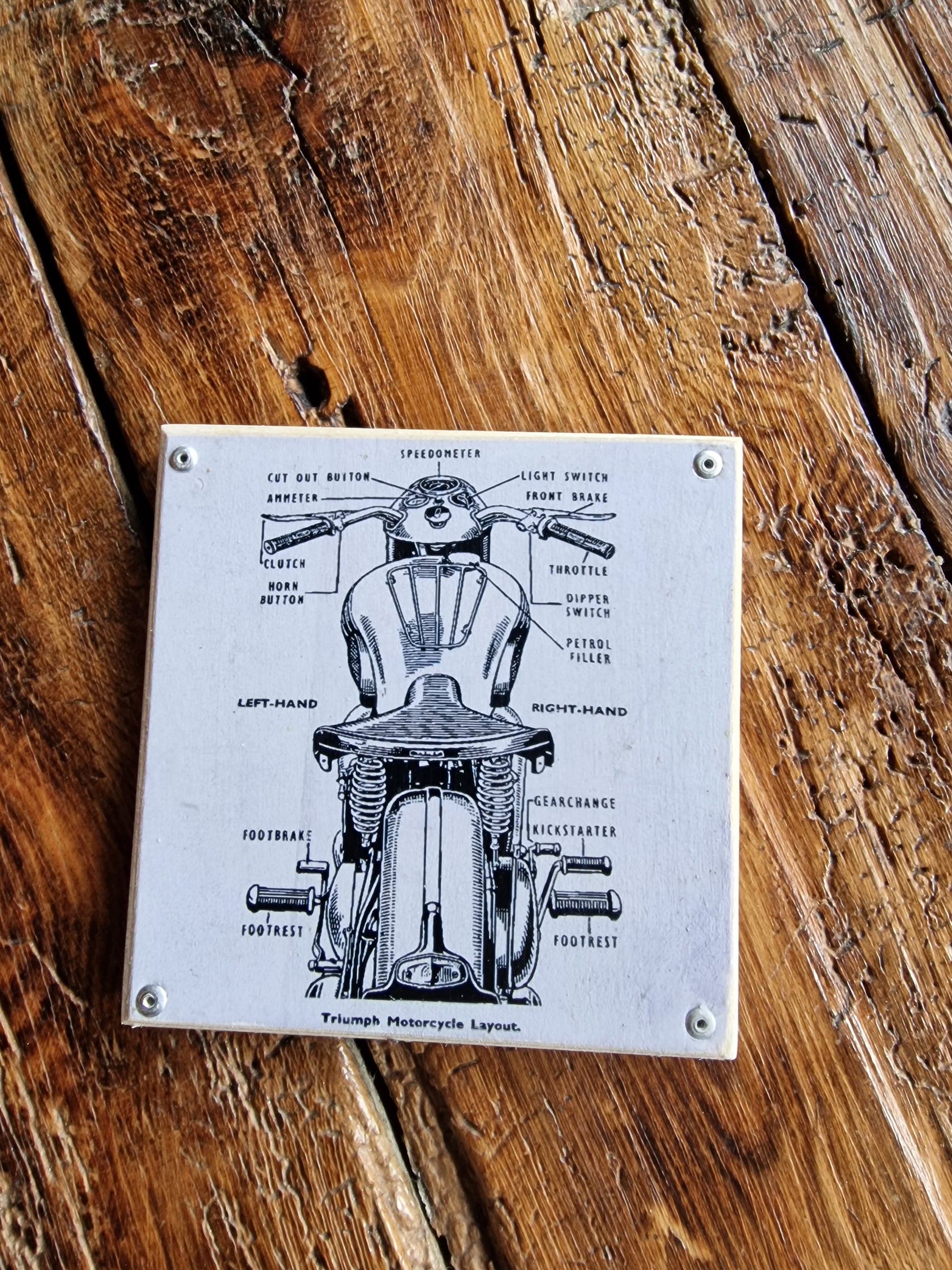 Motorbike coasters