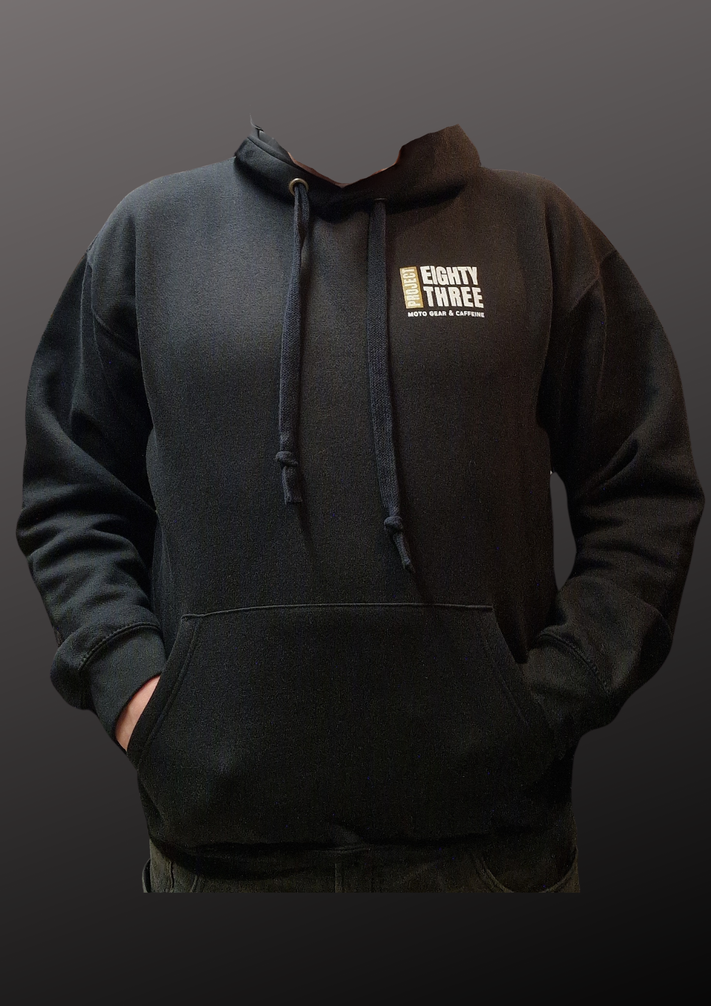 Project Eighty Three Black Hoody