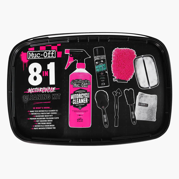 Muc Off 8 in 1 Motorcycle Cleaning Kit