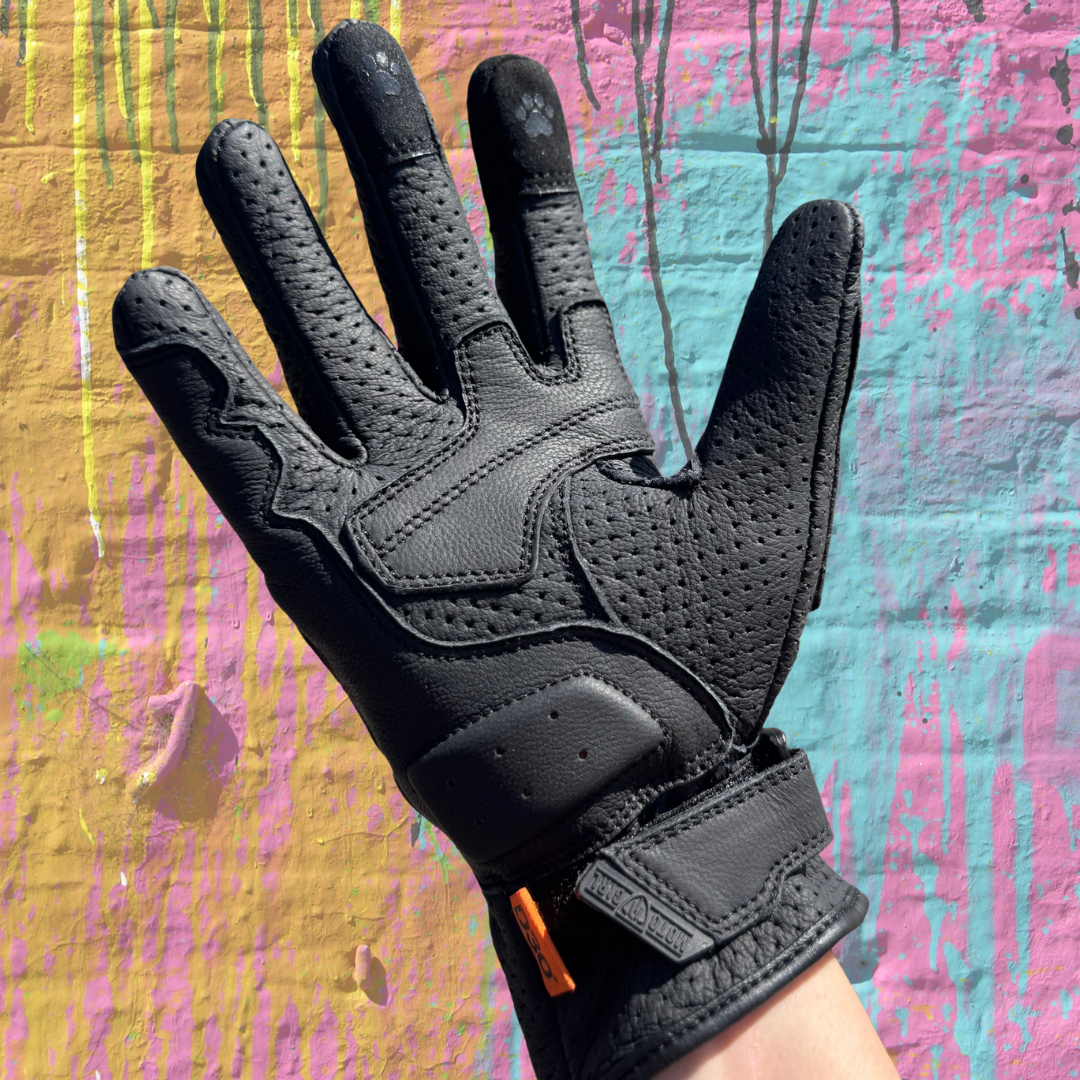 MOTOGIRL YOKO LADIES GLOVES BLACK