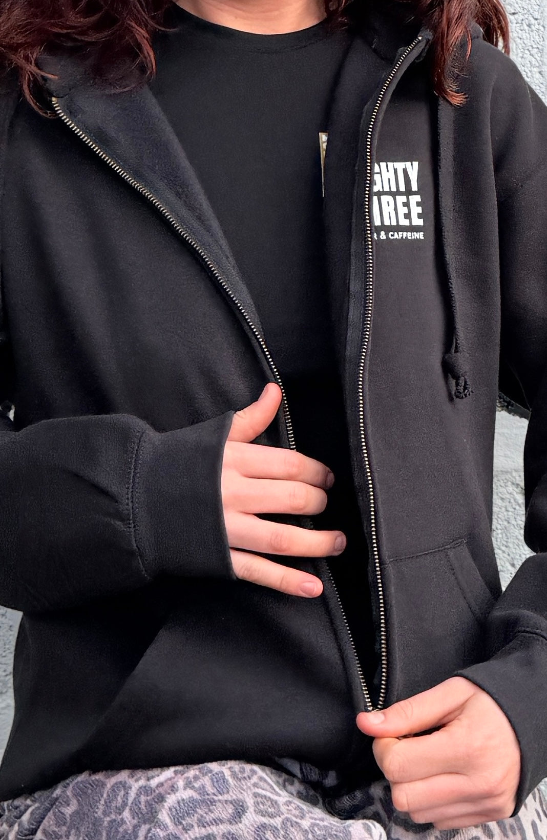 Project Eighty Three Black ZIP Hoody