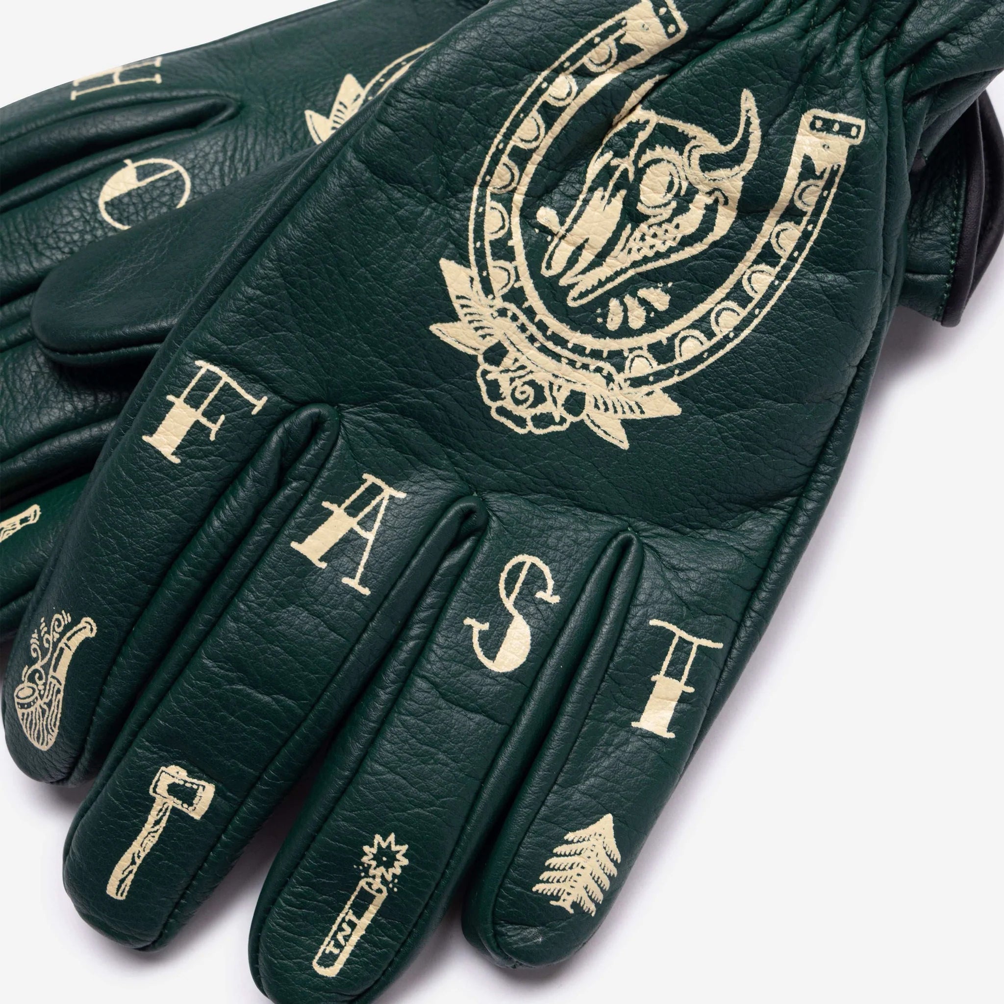 Macleod Motor Co Hold Fast Gloves Green