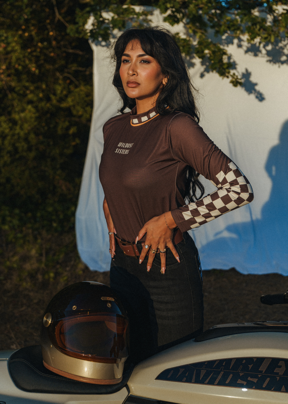 Wildust Sisters Racing Club Lycra Soft Shell Ladies Top