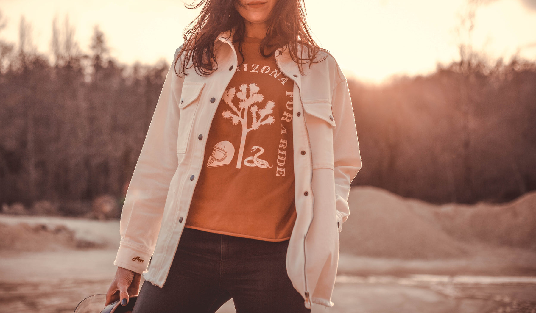 Wildust Sisters Armalith Moto jacket White