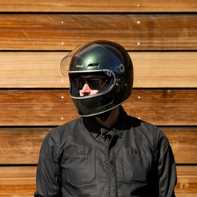 GRINGO SV ECE R22.06 HELMET - METALLIC SIERRA GREEN