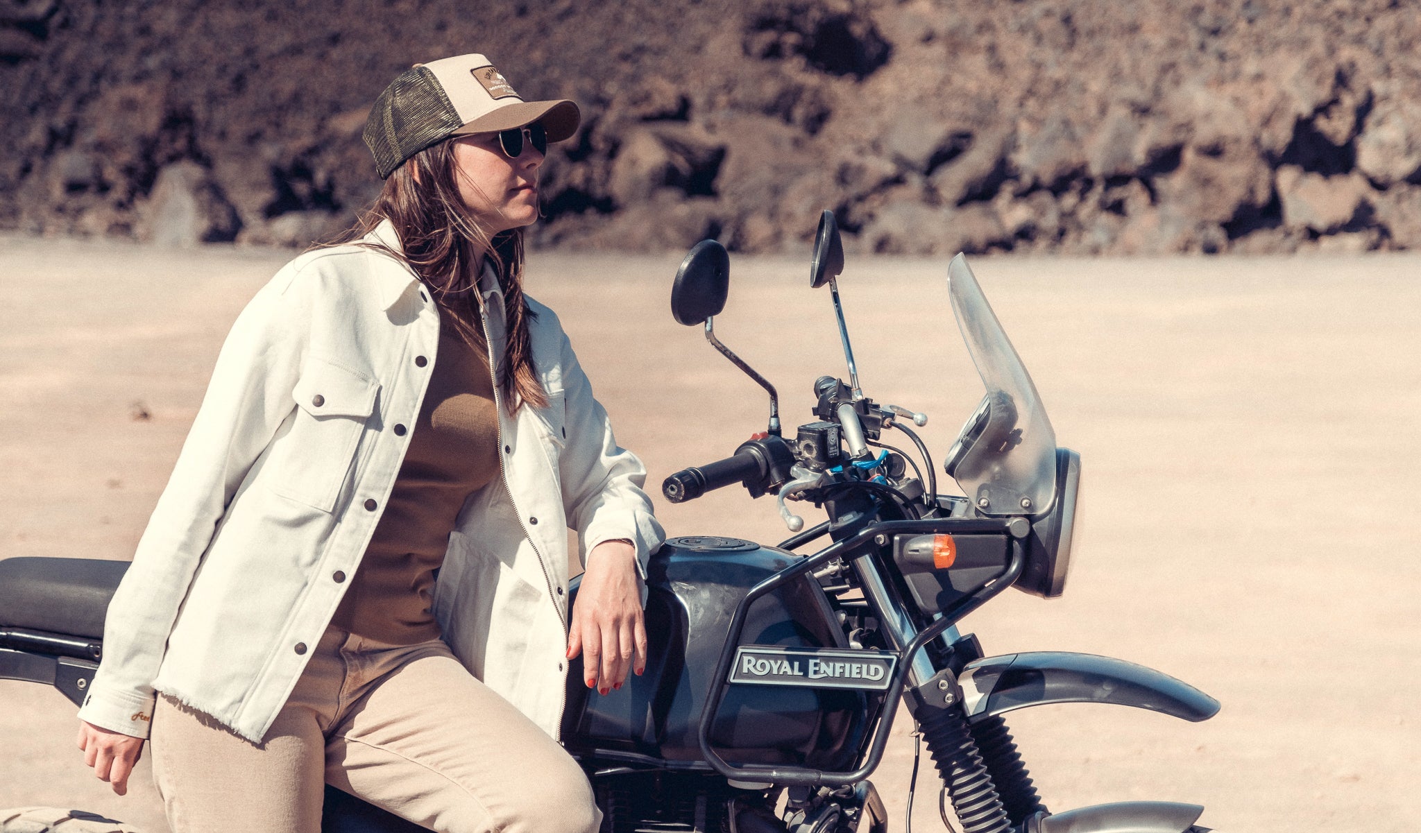 Wildust Sisters Armalith Moto jacket White