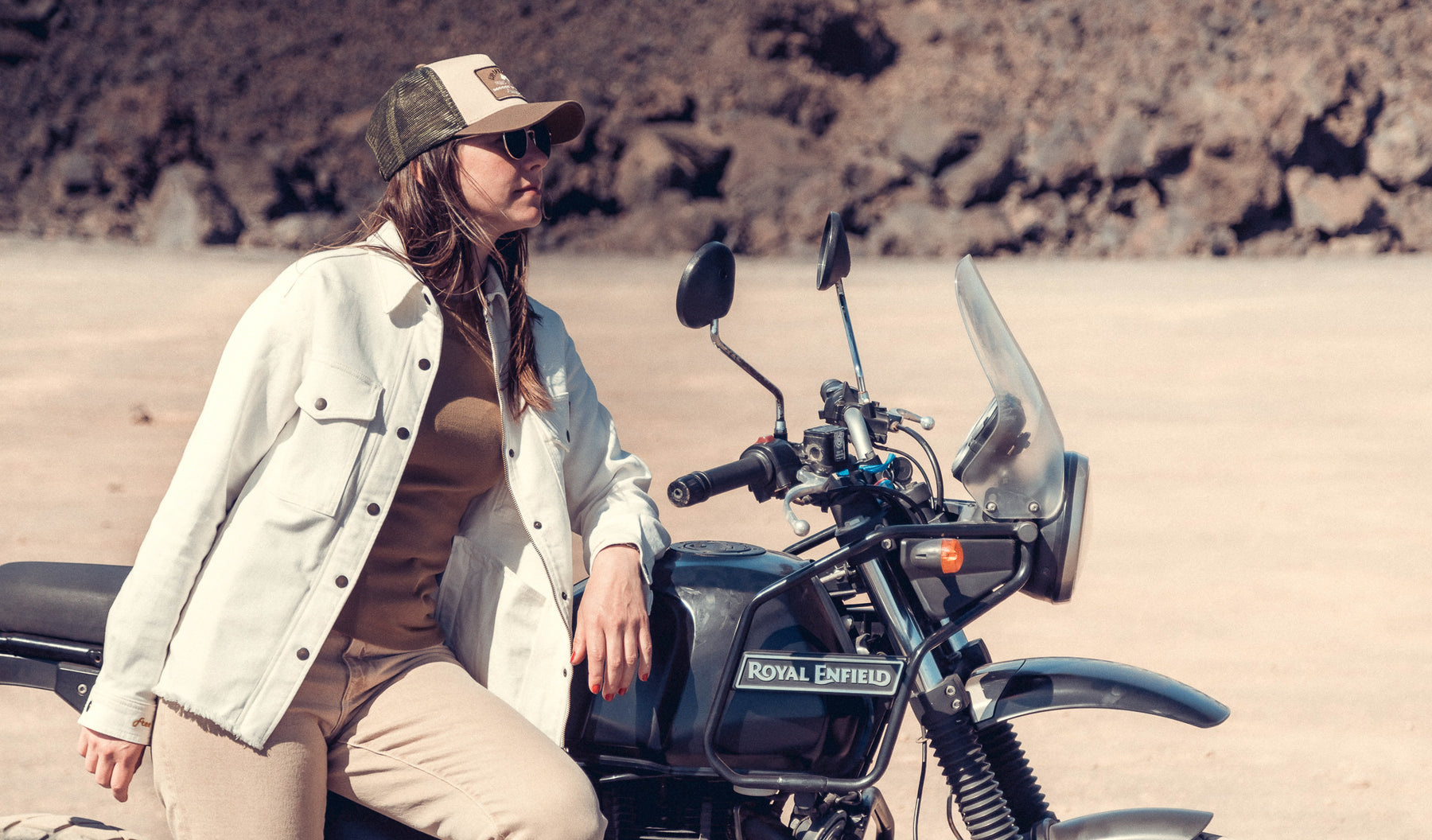 Wildust Sisters Armalith Moto jacket White