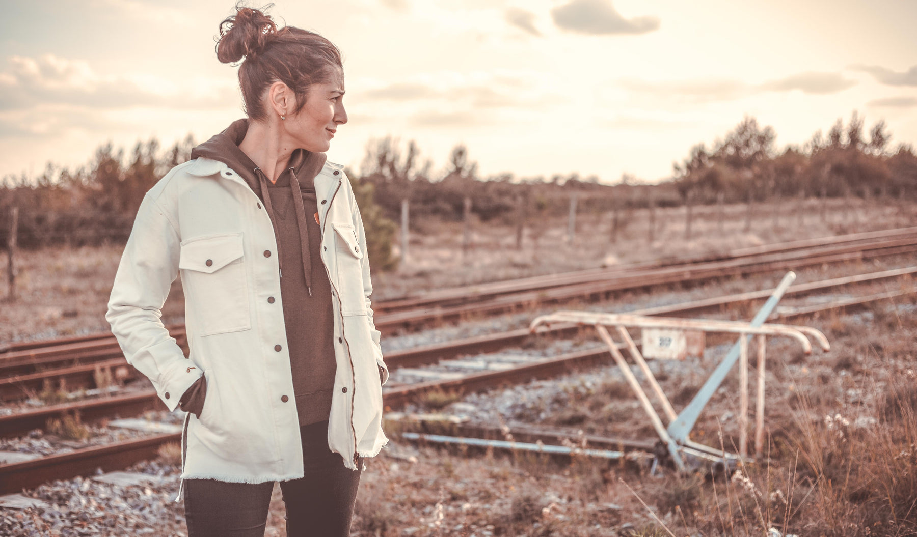 Wildust Sisters Armalith Moto jacket White