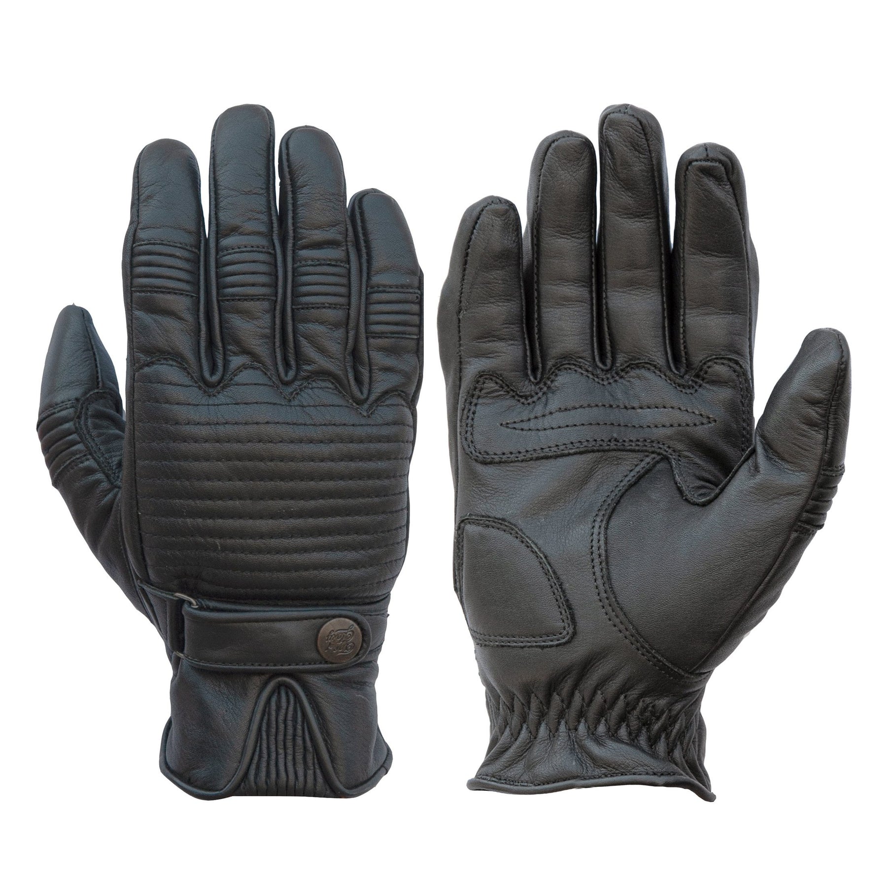Age of Glory Garage Leather CE Gloves Black