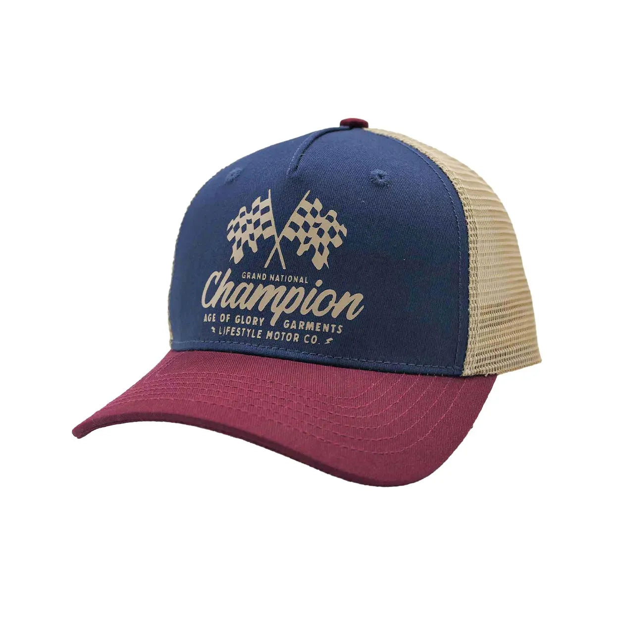 Victory Trucker Cap Navy / Burgundy / Off-white