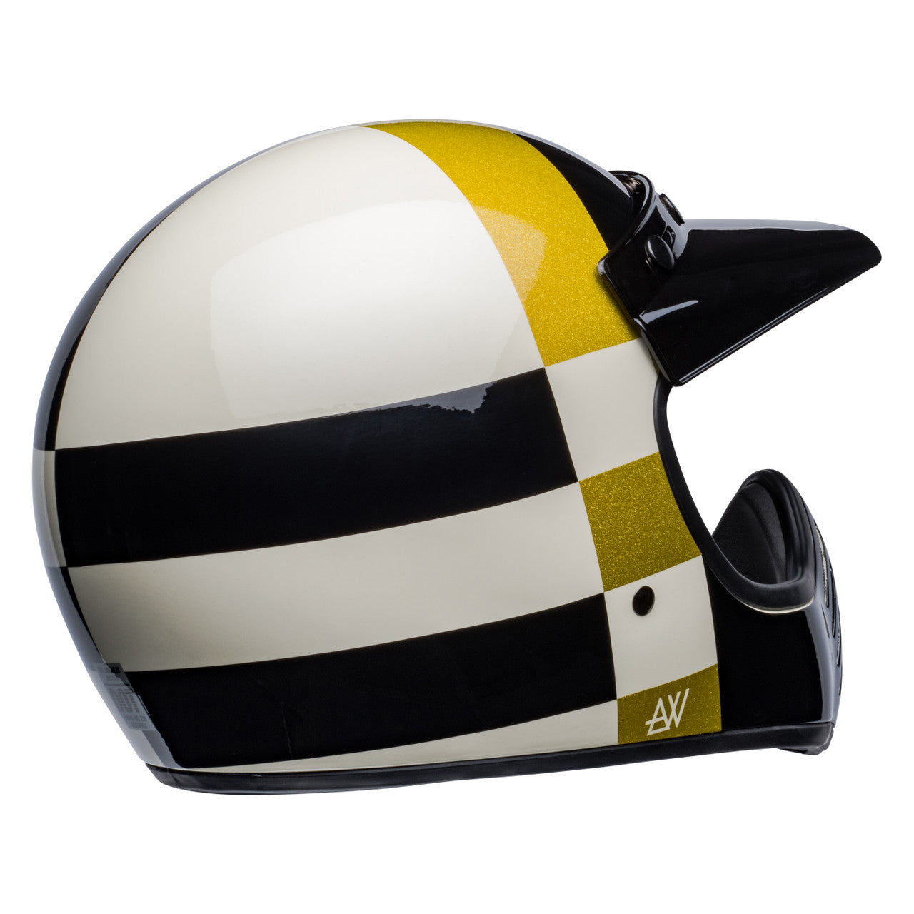Bell Cruiser Moto-3 Adult Helmet (ATWYLD Orbit White/Black)