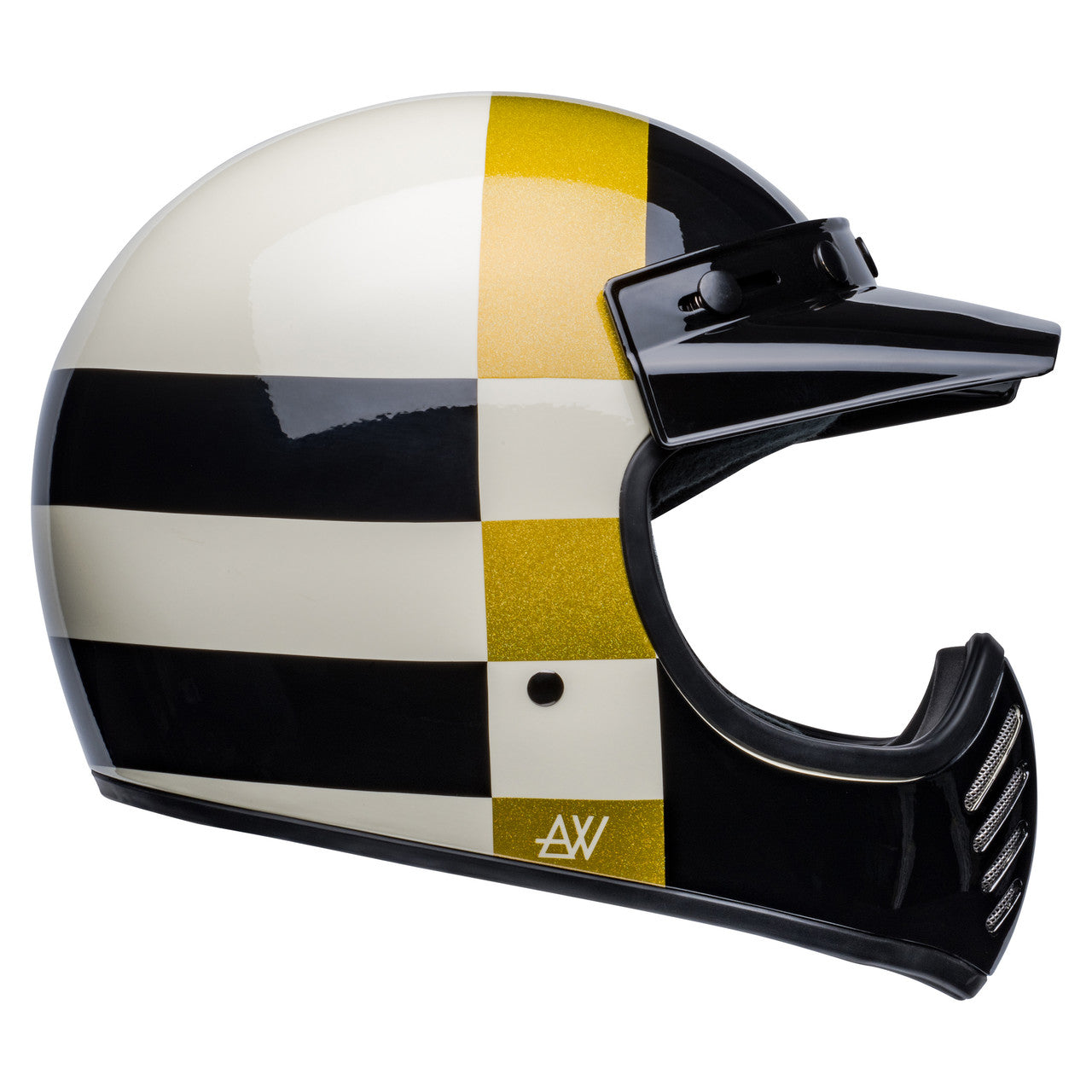 Bell Cruiser Moto-3 Adult Helmet (ATWYLD Orbit White/Black)