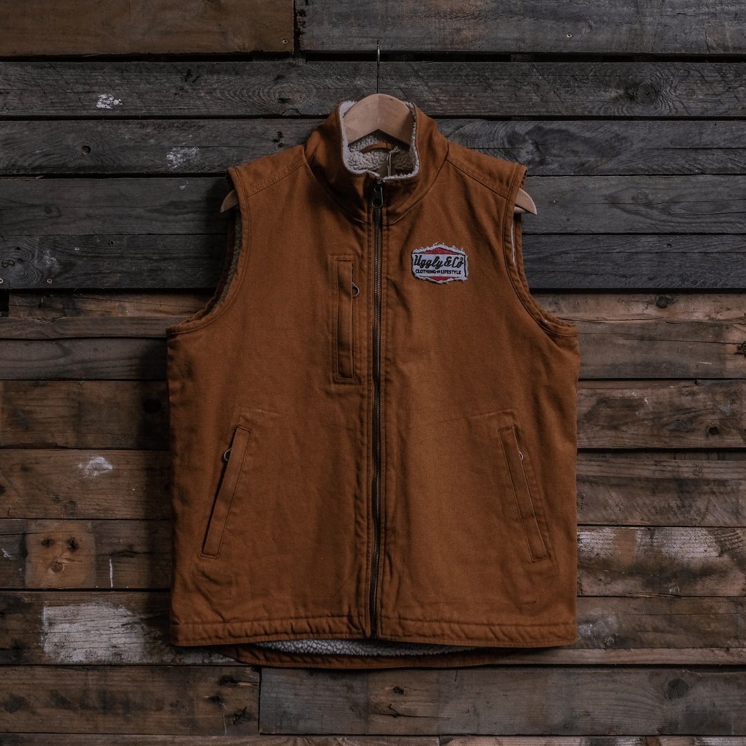 Brown Workwear Canvas Gilet