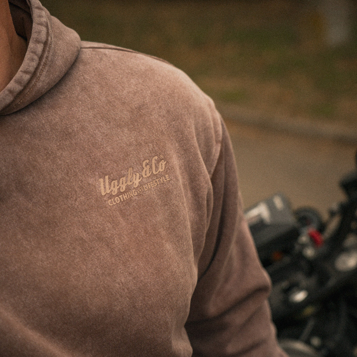 Clay Diamond Acid Wash Hoodie
