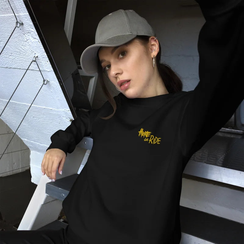 HERE WE RIDE Nobody's Pillion Sweatshirt