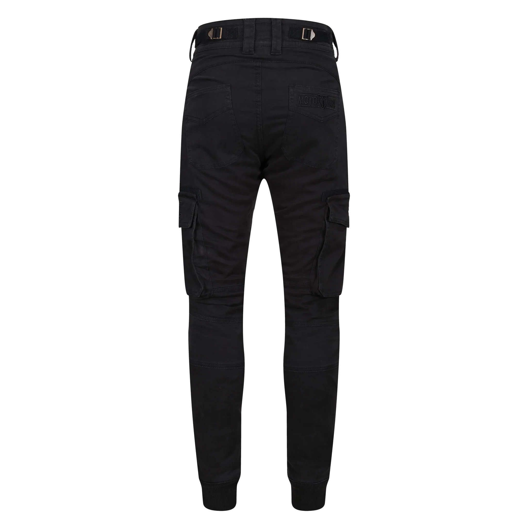 MotoGirl Lara Cargo Black Trousers