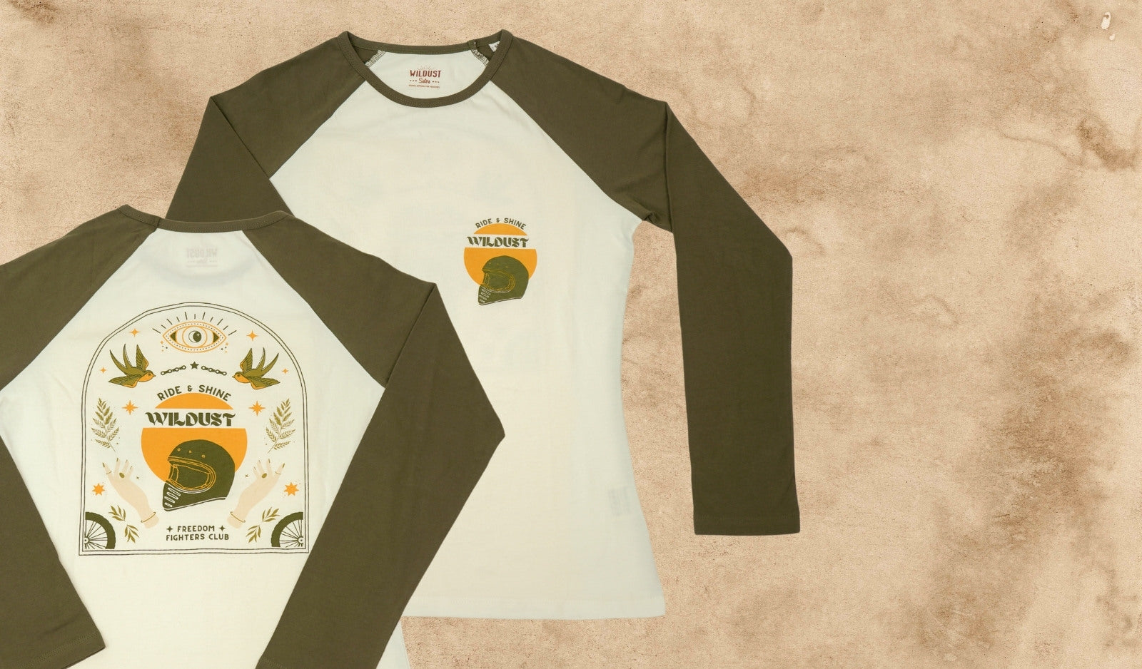 Wildust sisters "RIDE AND SHINE" Baseball T-shirt