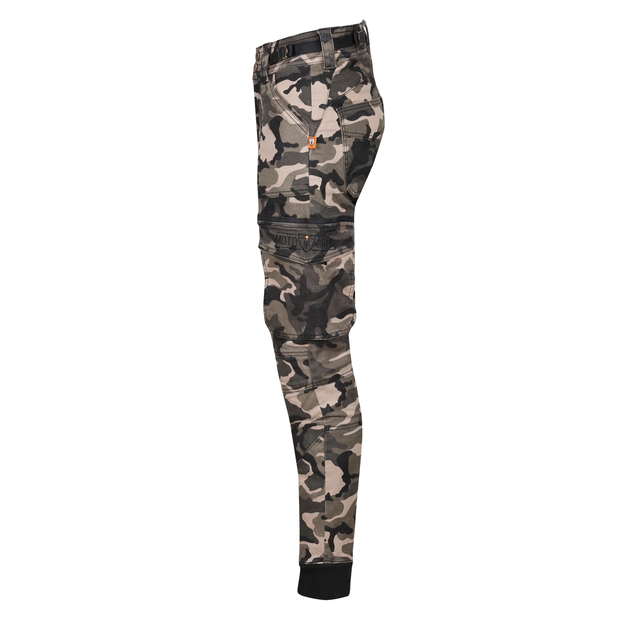 Motogirl Lara Cargo Camo Trousers