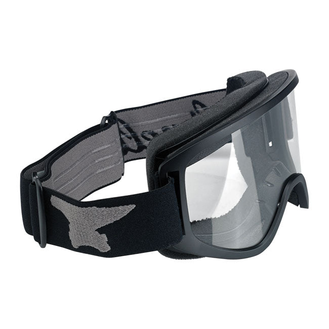 BILTWELL MOTO 2.0 SCRIPT GOGGLES BLACK