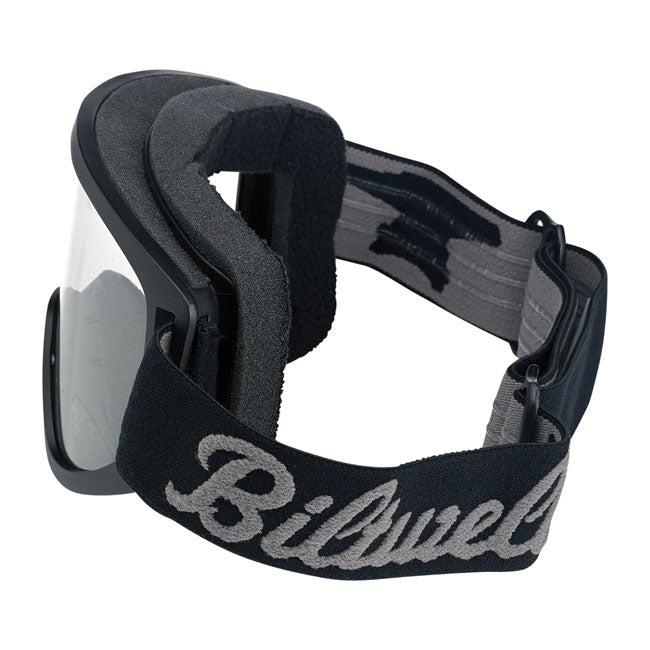 BILTWELL MOTO 2.0 SCRIPT GOGGLES BLACK