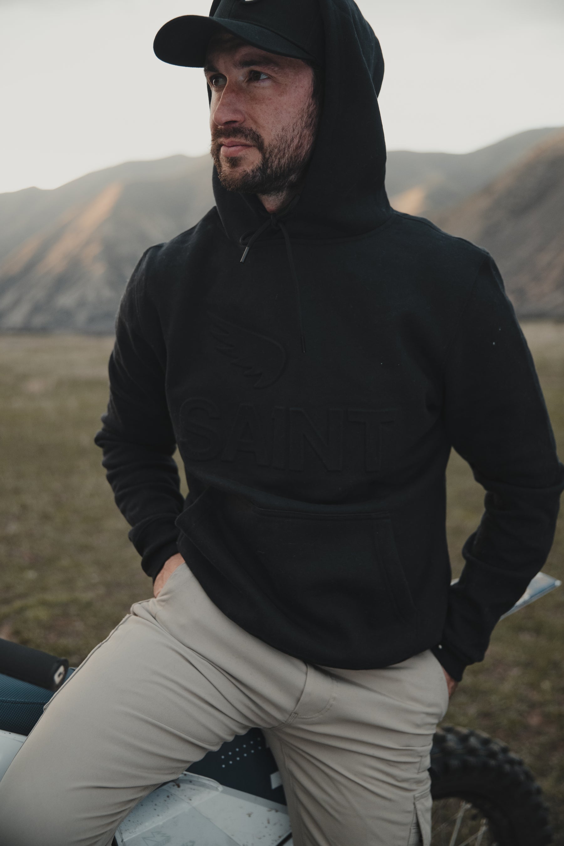 Sa1nt embossed No.1 Hoodie
