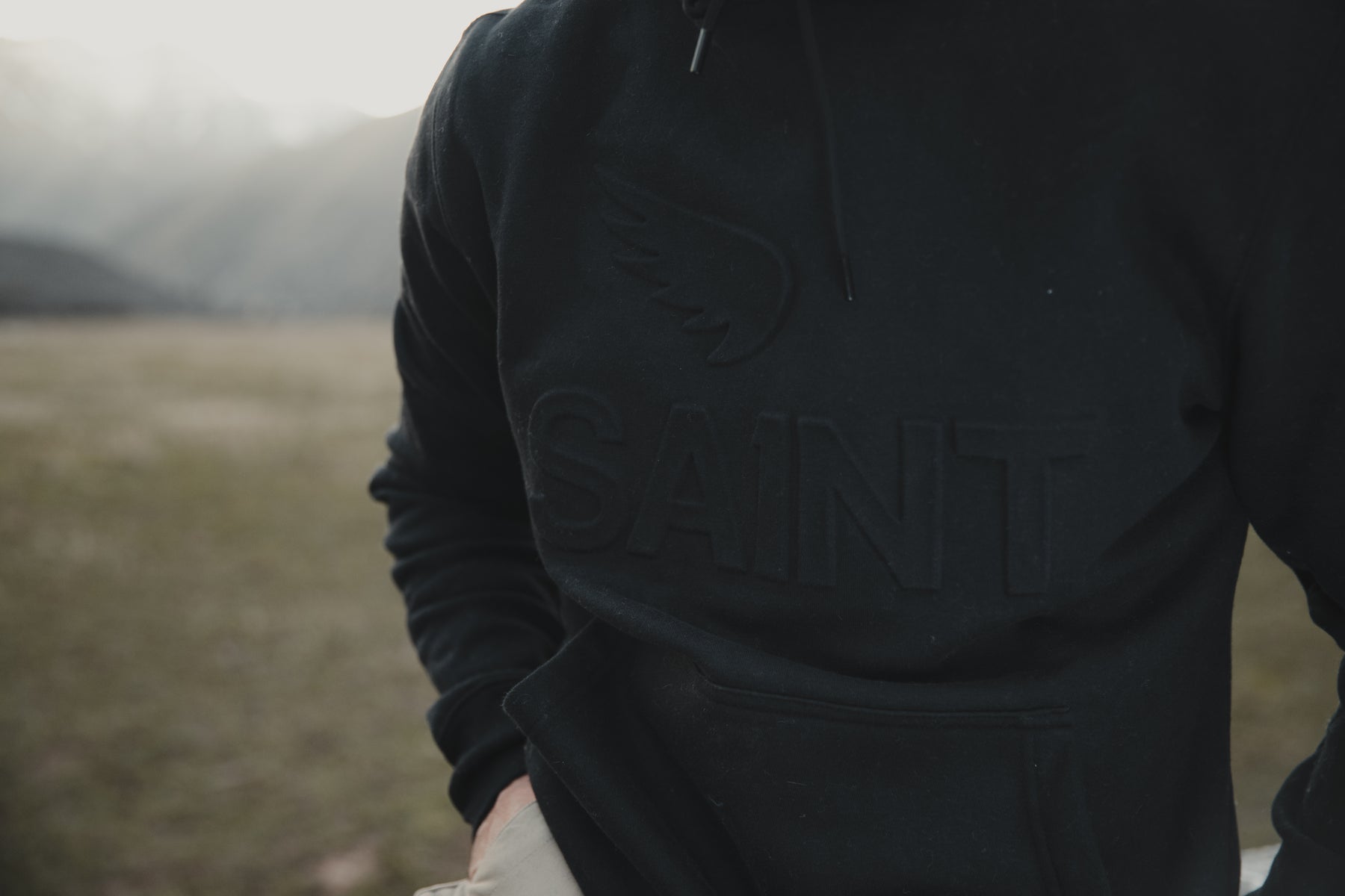 Sa1nt embossed No.1 Hoodie