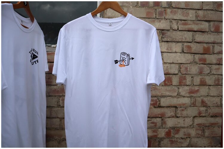 Two Gun Salute Jerry Can T-Shirt White