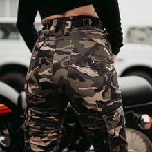 Motogirl Lara Cargo Camo Trousers