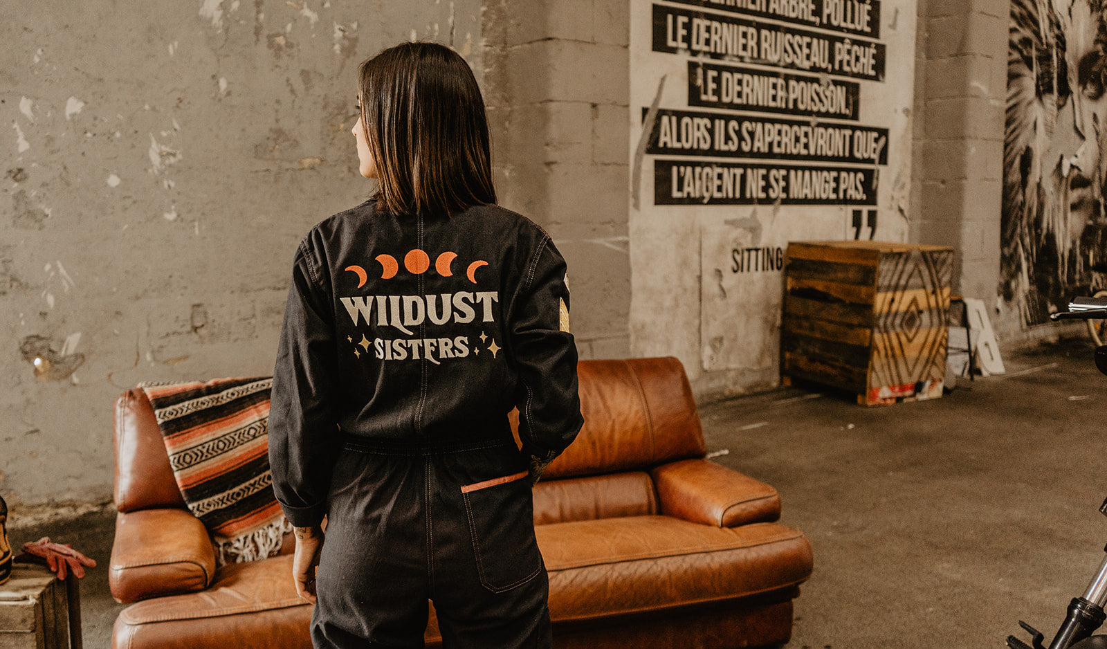 Wildust Sisters RETRO JUMPSUIT, ASPHALT