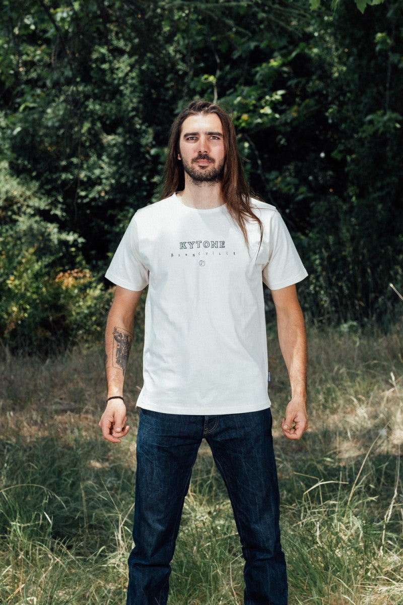 Kytone Bonneville White Tee