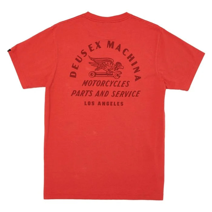 Deus Sparrows Plight Tee Ribben Red