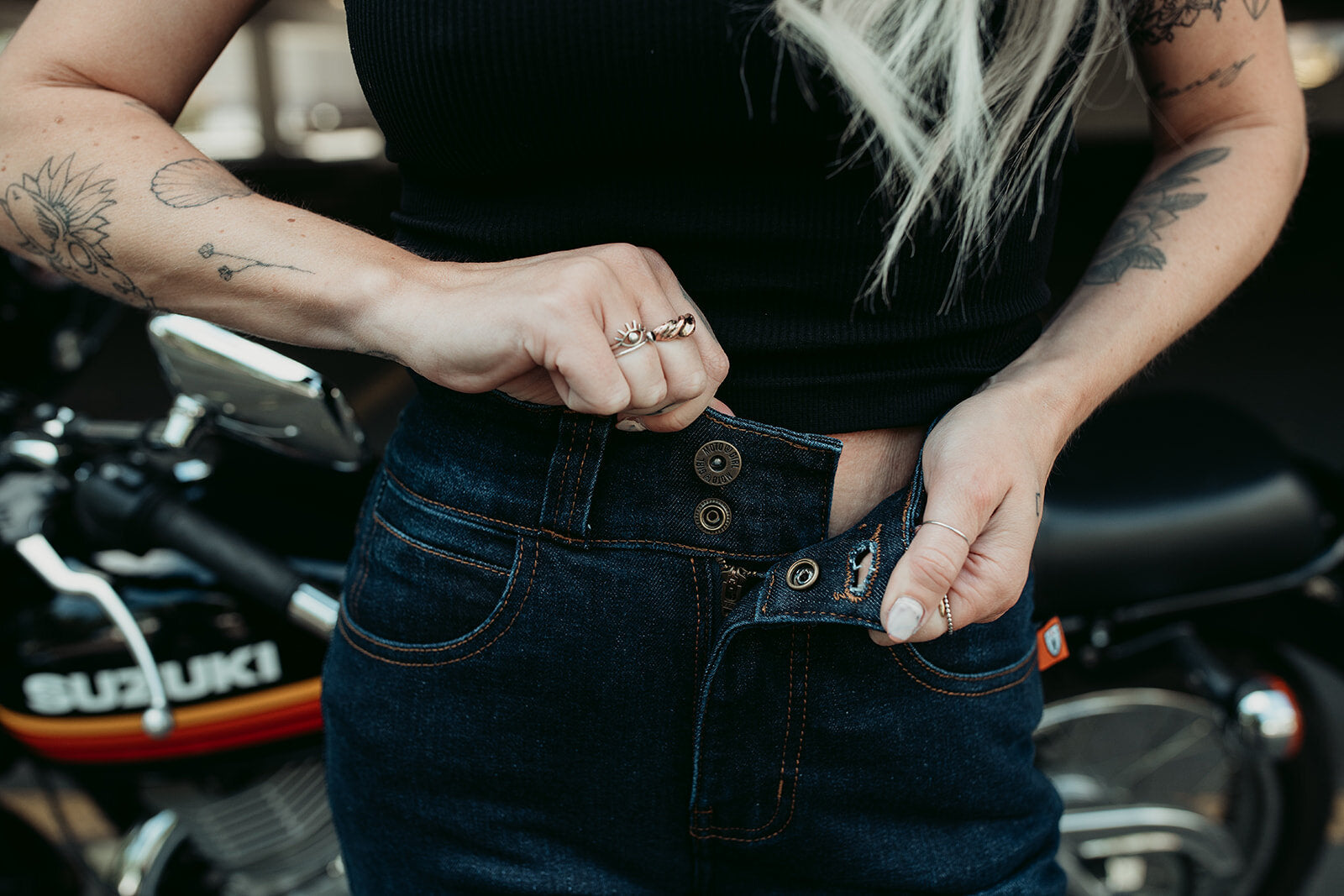 MotoGirl Ellie Blue Jeans