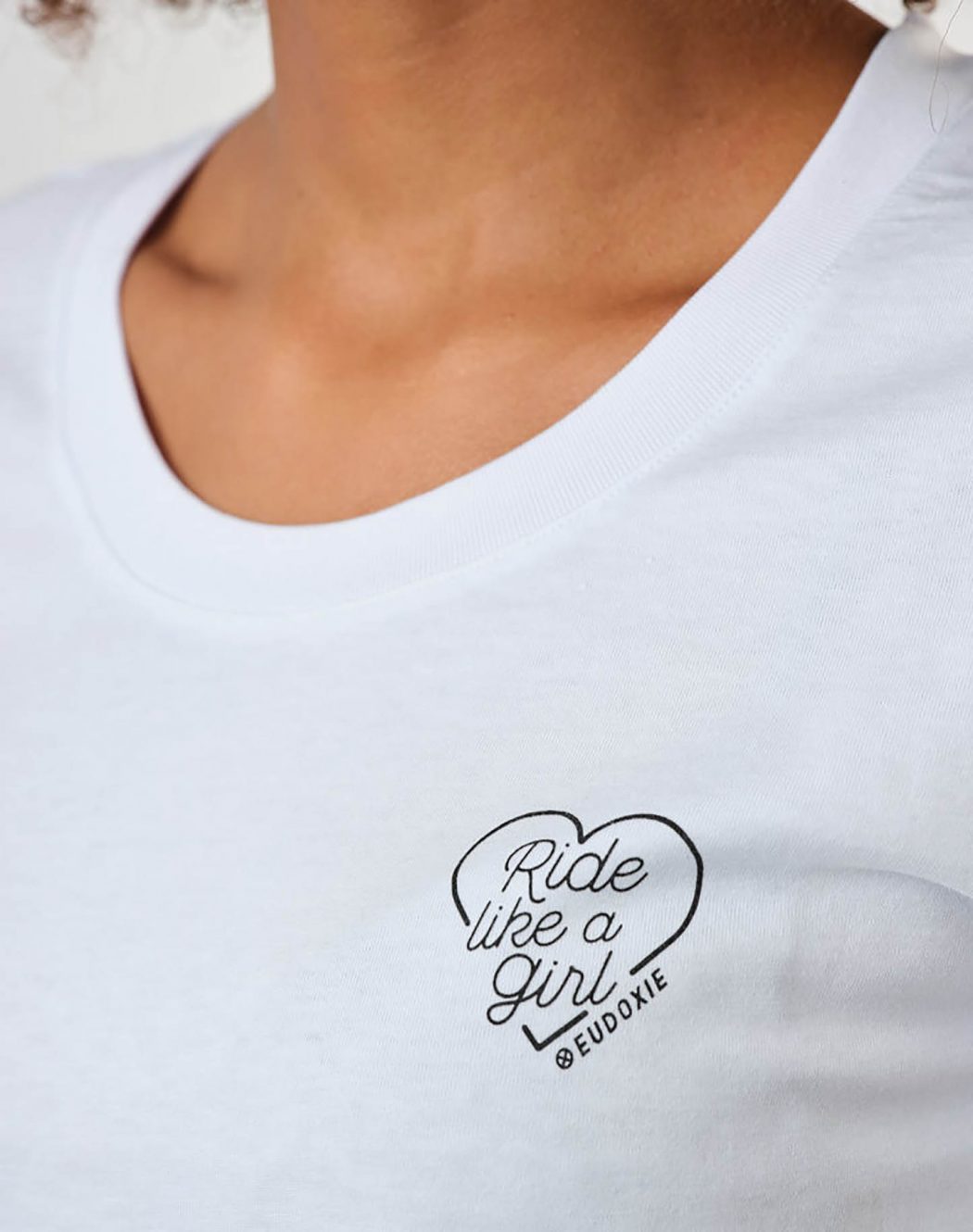Eudoxie T-shirt Ride like a girl white