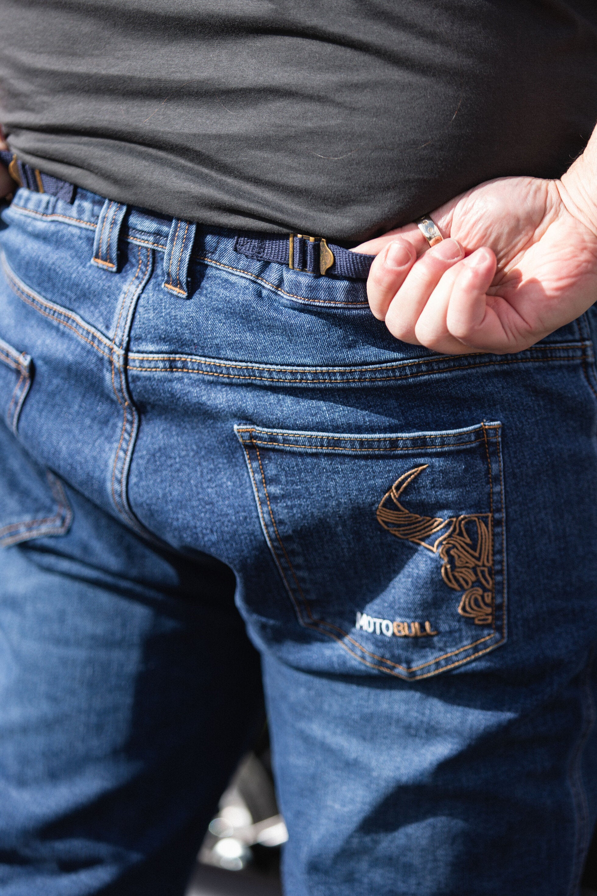 MotoBull Blue Jeans