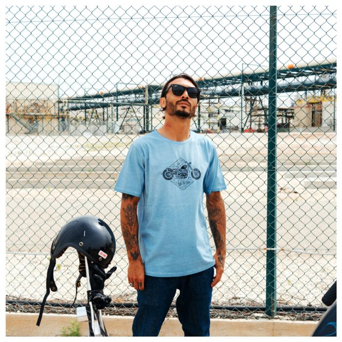 Kytone Chop Blue/Grey Tee