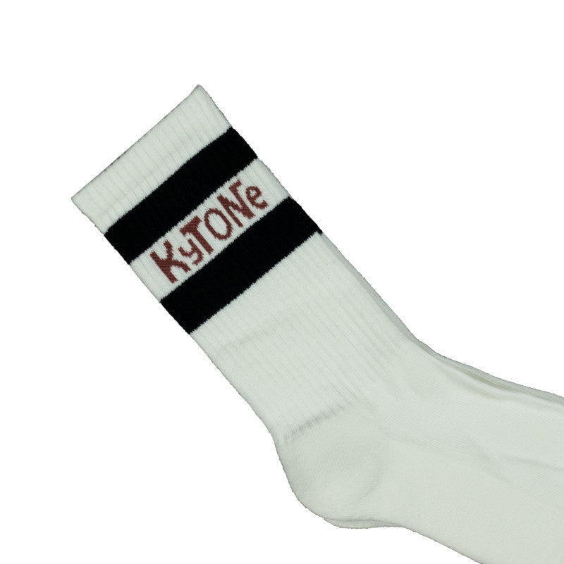 Kytone Stamp Socks White