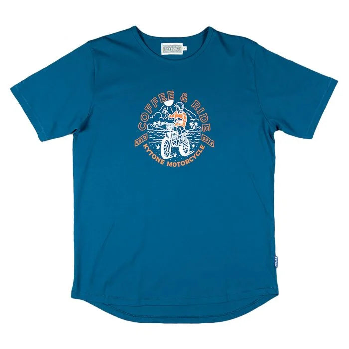 Kytone Coffee & Ride Tee Blue