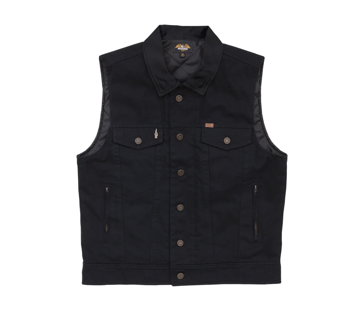 LOSER MACHINE ブラックデニムベスト Lサイズ Loser Machine Kingsway Denim Vest Black
