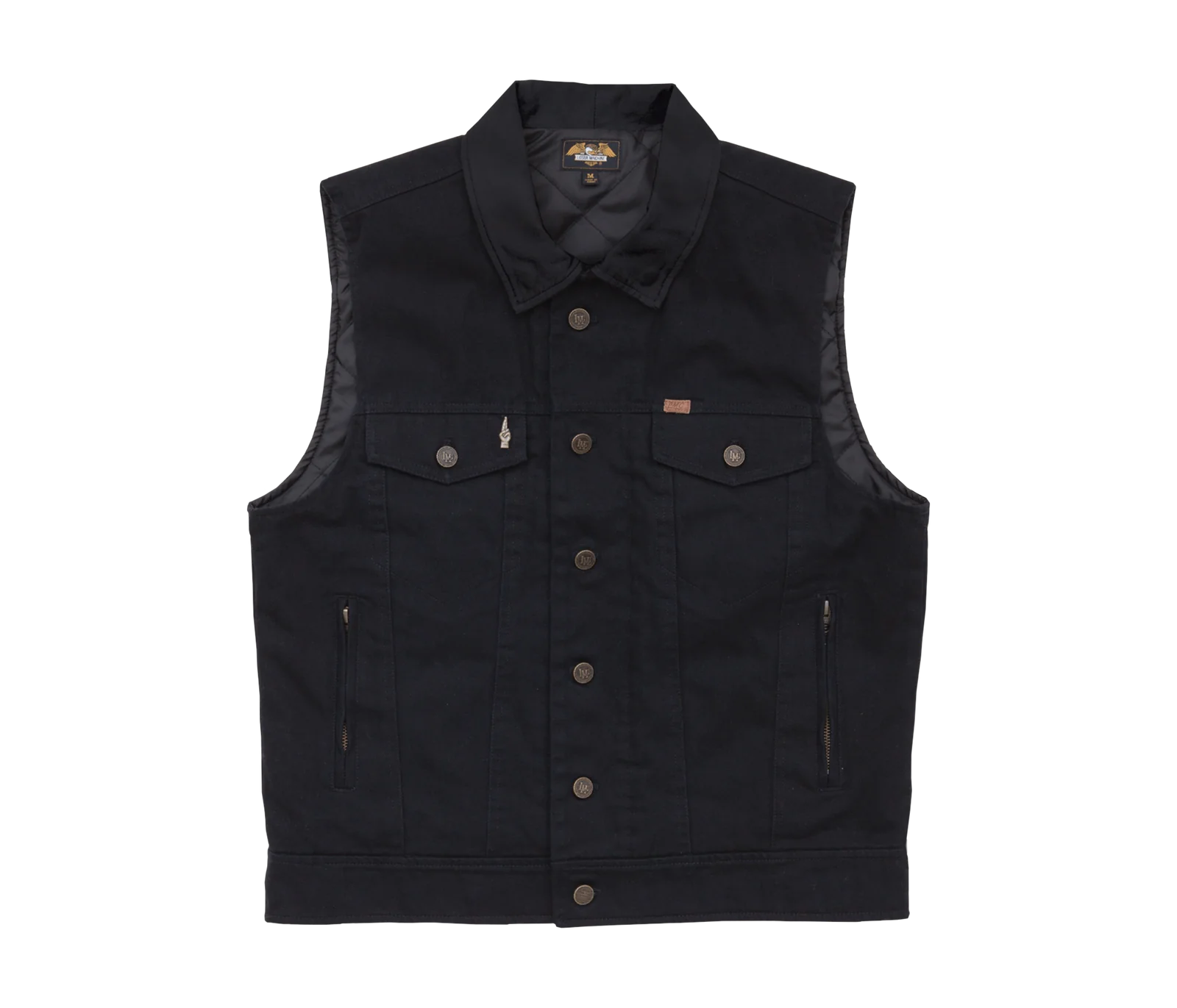 Loser Machine Kingsway Denim Vest Black