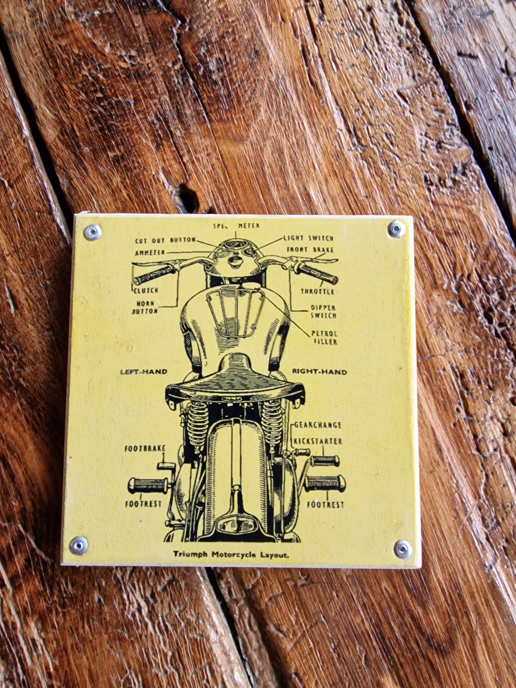 Motorbike coasters