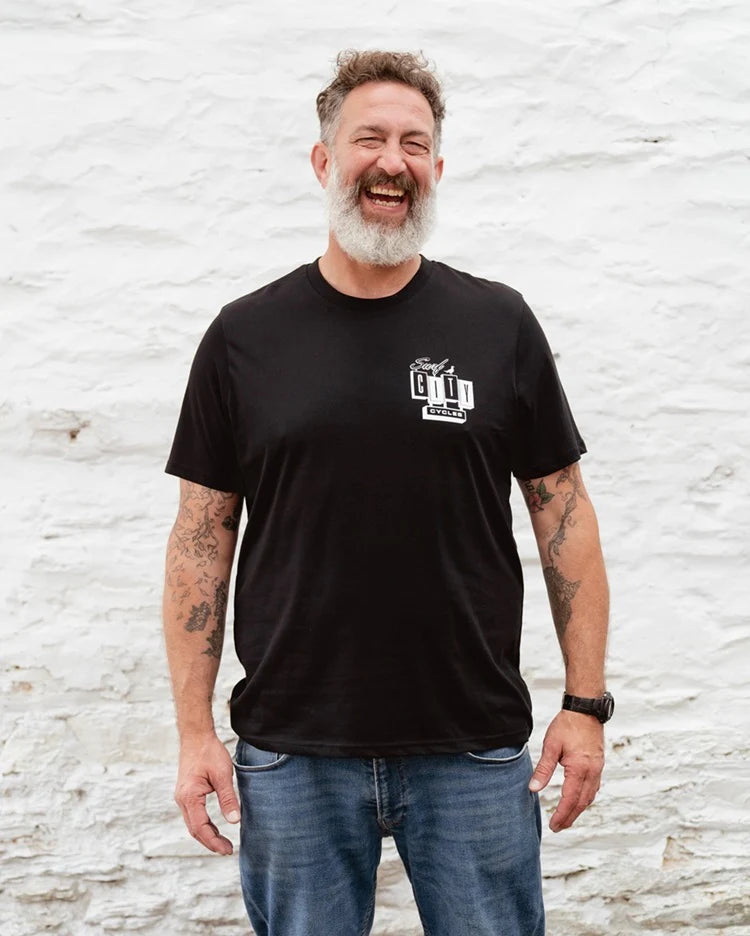 SURF CITY CYCLES SHORT SLEEVED T SHIRT
