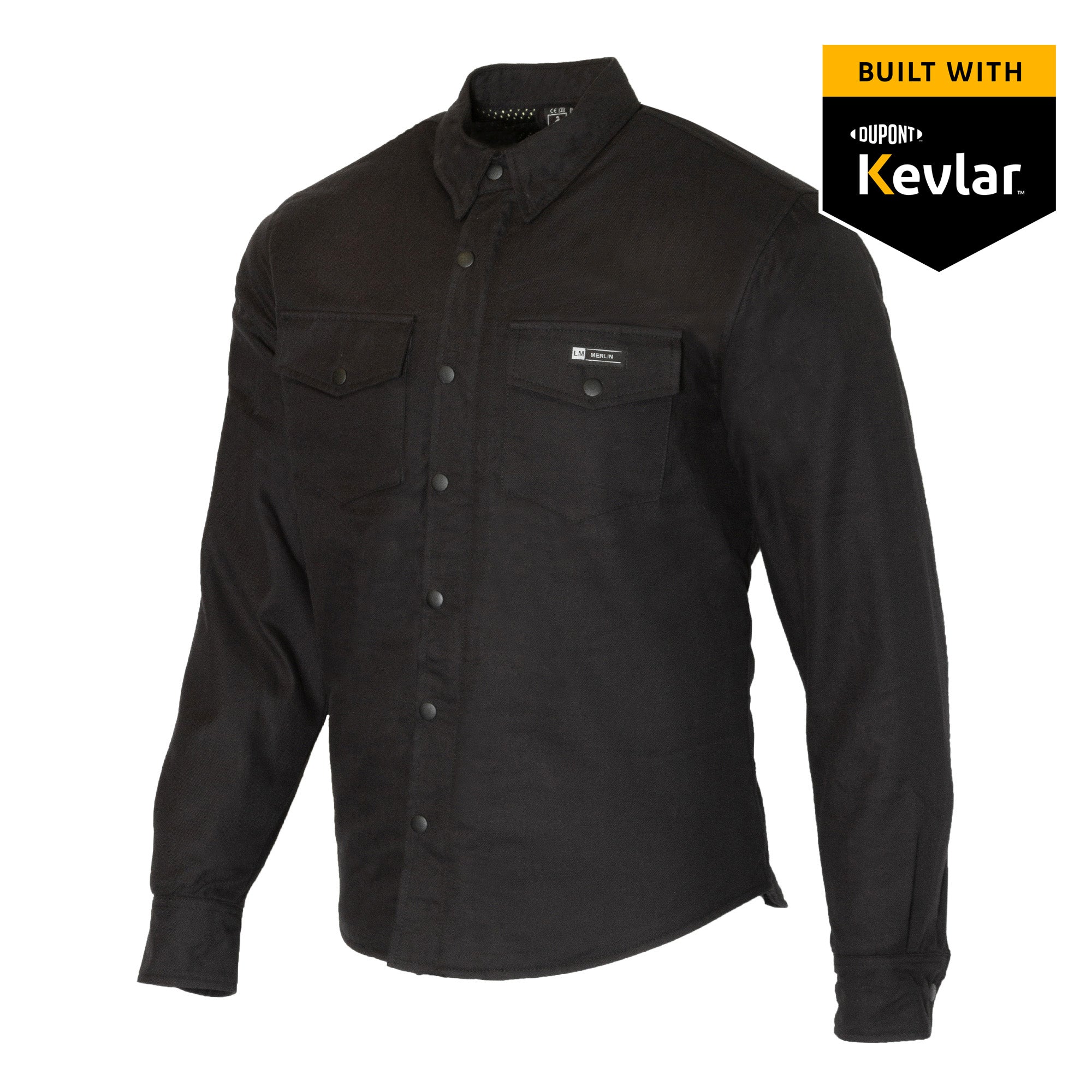 Merlin Axe Black Riding Shirt Built with Kevlar®