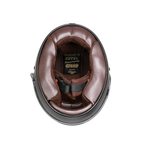 Garibaldi G07X Full Face Vintage Helmet - Matt Black