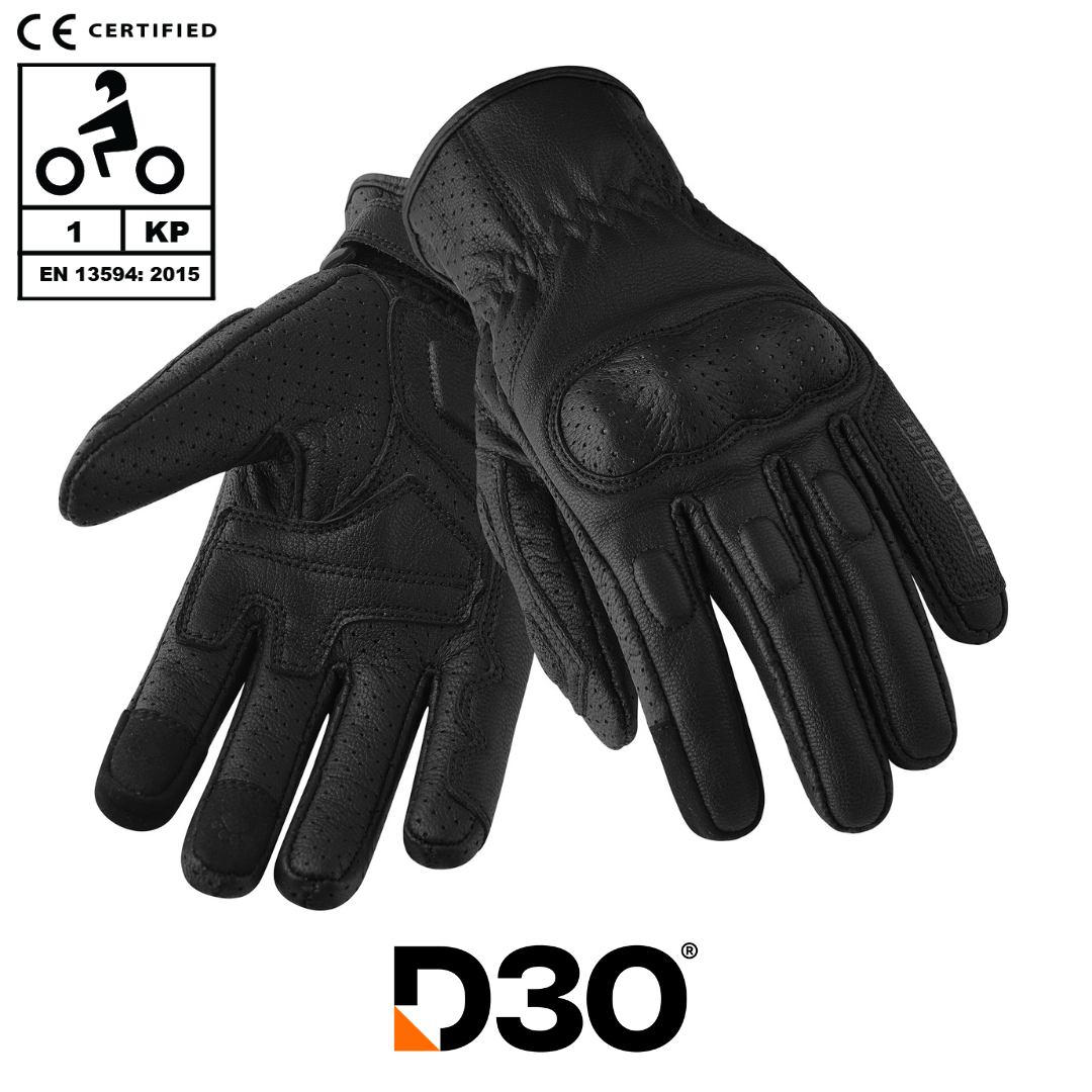 MOTOGIRL YOKO LADIES GLOVES BLACK