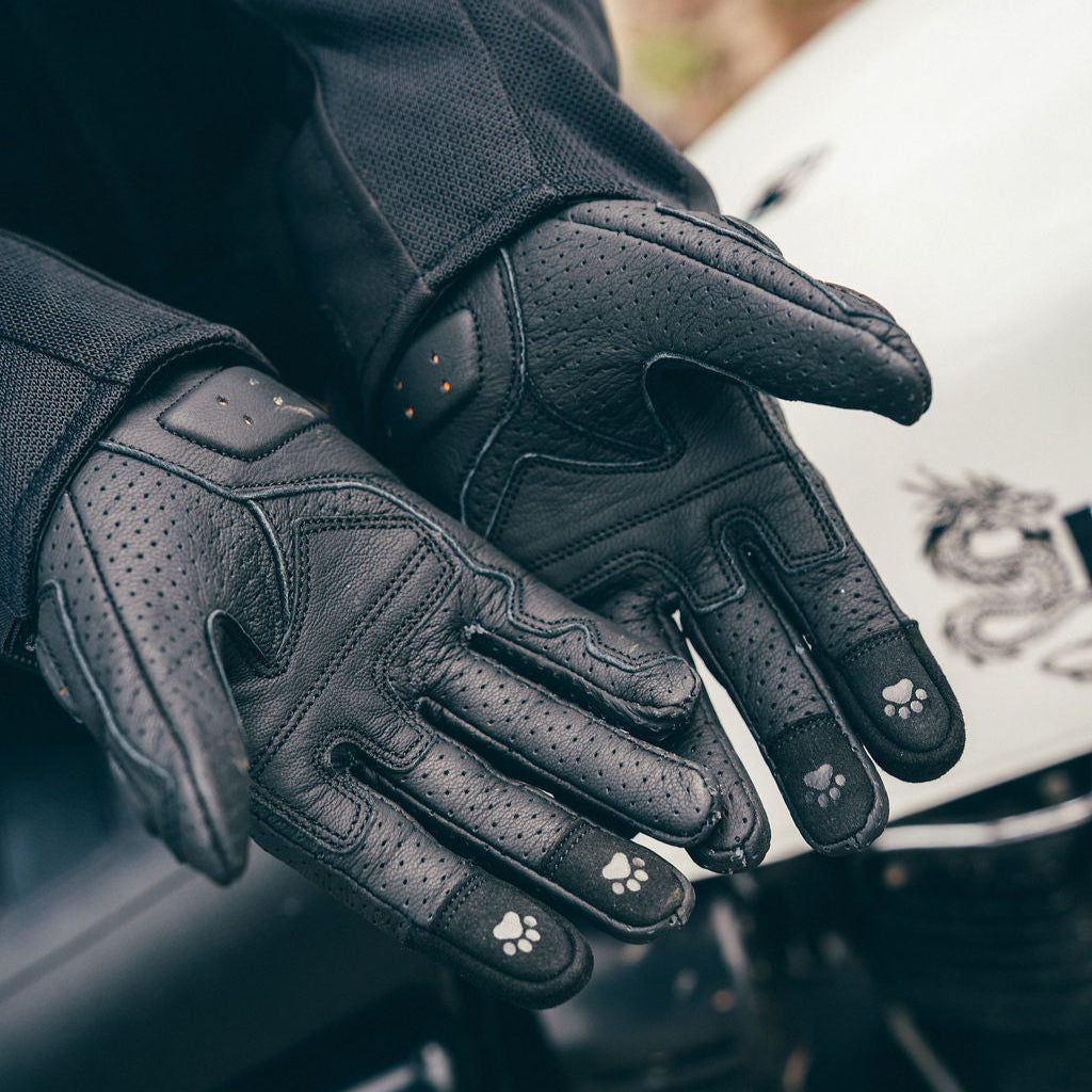 MOTOGIRL YOKO LADIES GLOVES BLACK