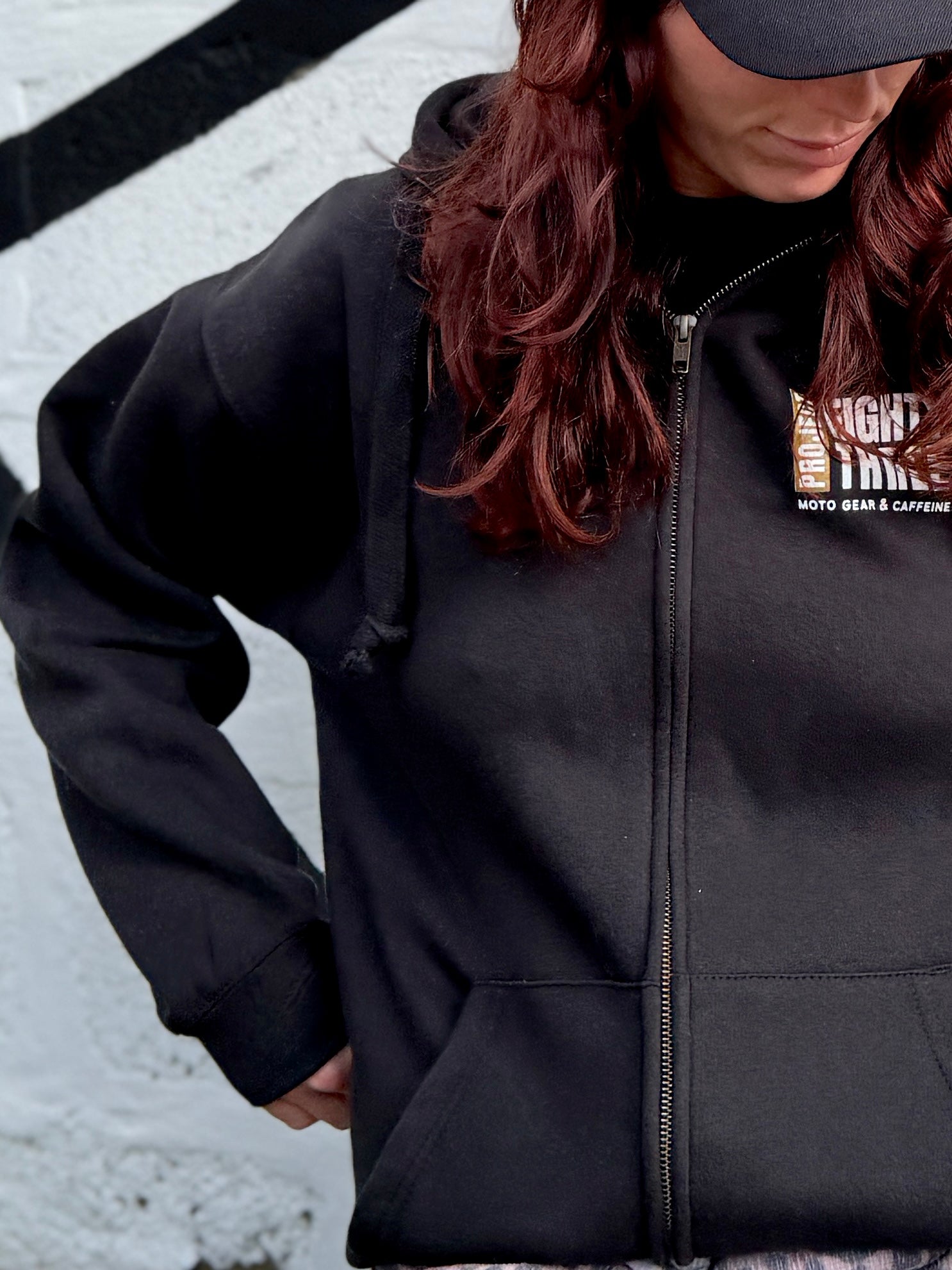 Project Eighty Three Black ZIP Hoody