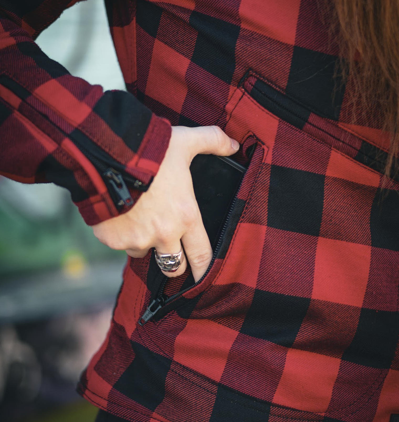 Motogirl Jessie Jacket Red